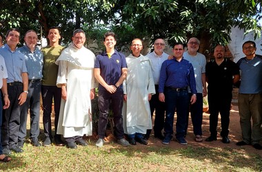 Maestro de la orden en visita canónica a Paraguay